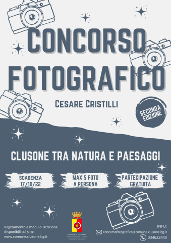 Seconda edizione concorso fotografico Cesare Cristilli