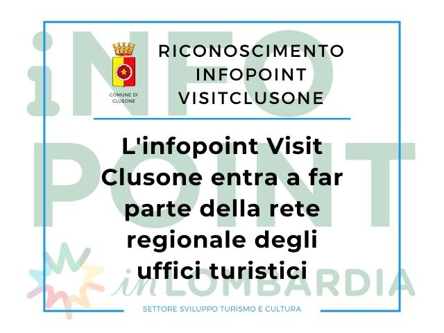 Riconoscimento dell'Infopoint Visit Clusone da parte di Regione Lombardia